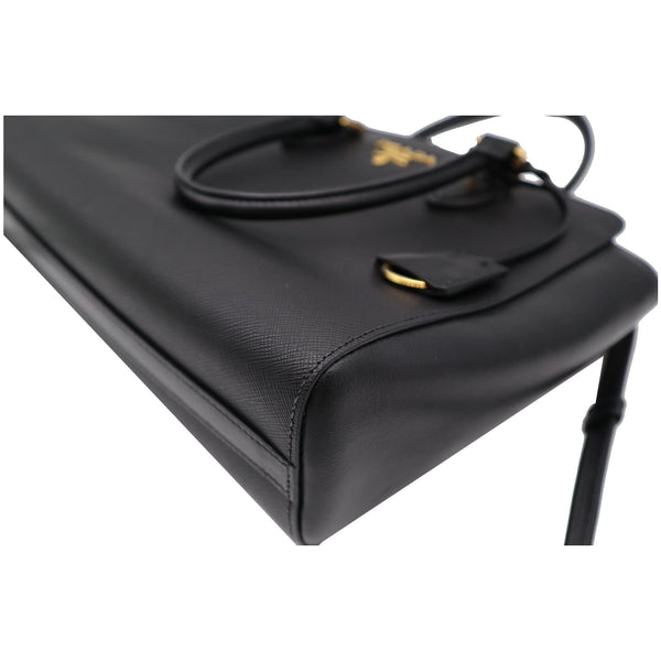 Prada Top Handle Saffiano Leather Tote Crossbody Bag Back