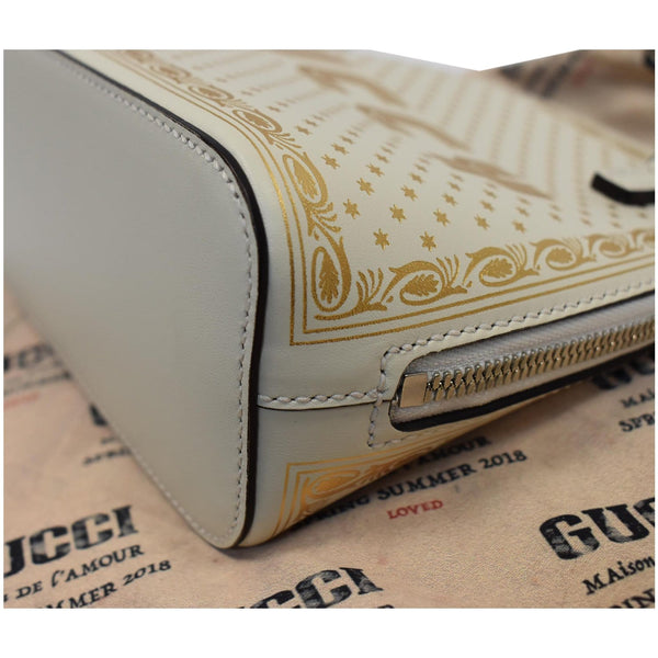 GUCCI Moon Steller Guccy Leather Crossbody Bag Ivory - Final Sale