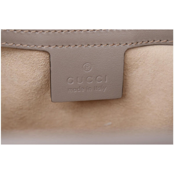 GUCCI GG Marmont Small Matelasse Leather Crossbody Bag Nude 443497