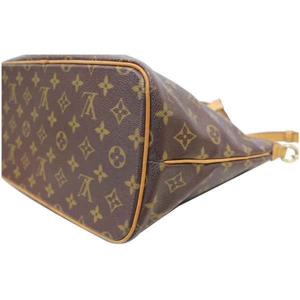 LV Palermo PM Monogram Canvas Shoulder Bag Brown - Bottom