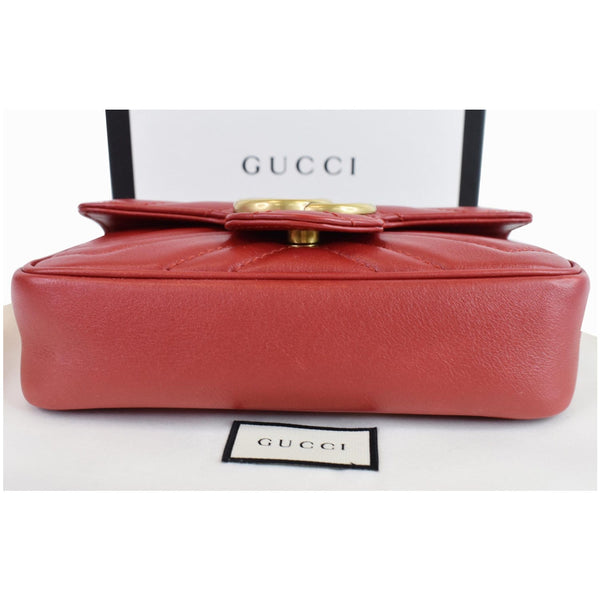 Gucci GG Marmont Matelasse Leather Super bag bottom