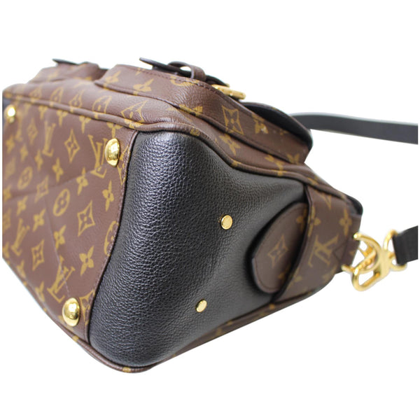 side view Lv Manhattan NM Monogram Canvas Shoulder Bag