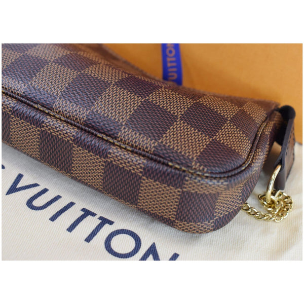 Louis Vuitton Pochette Damier Ebene Accessories Pouch - brown checks