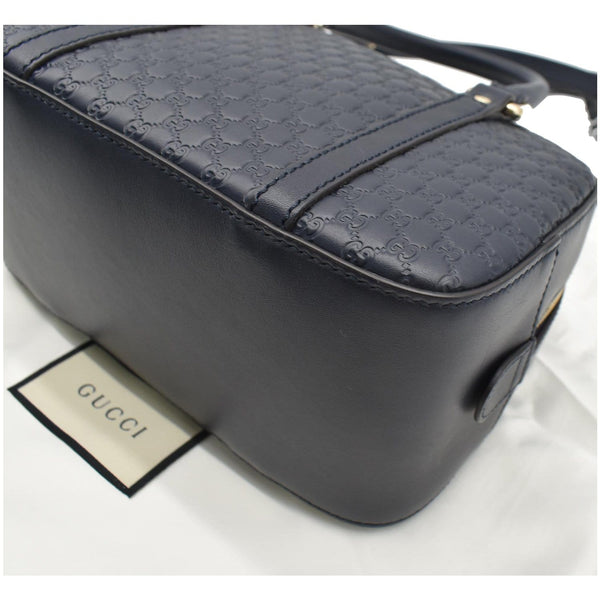 GUCCI Microguccissima Small Leather Crossbody Bag Blue 510289