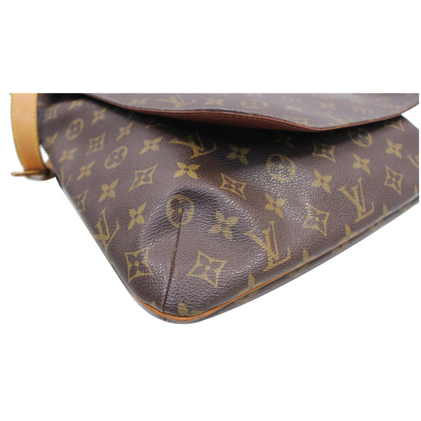 LOUIS VUITTON Musette Salsa GM Monogram Canvas Crossbody Bag Brown - side view