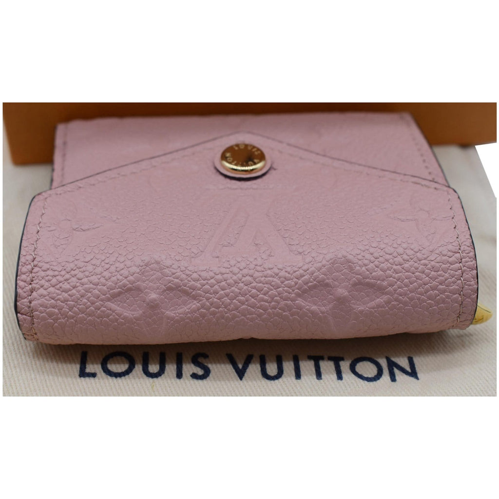 Louis Vuitton Rose Poudre Monogram Empreinte Leather Zoe Wallet - Yoogi's  Closet