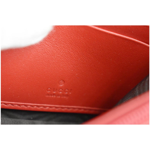 Gucci Sylvie Continental Leather Wallet Red - Dallas Handbags