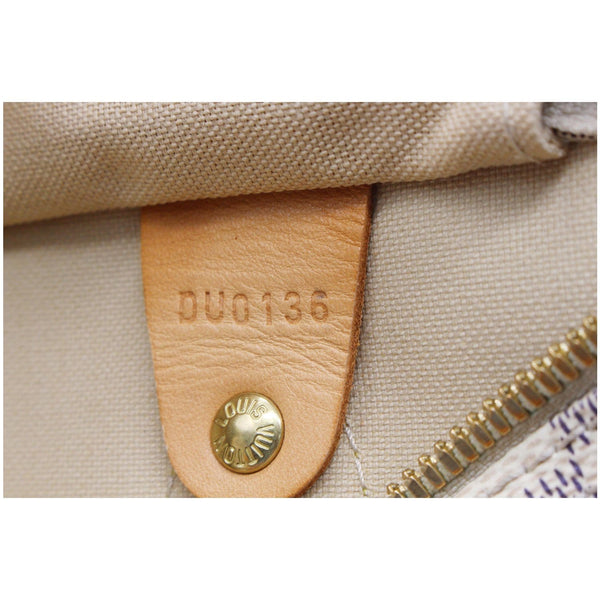 LOUIS VUITTON Speedy 25 Bandouliere Damier Azur Shoulder Bag White