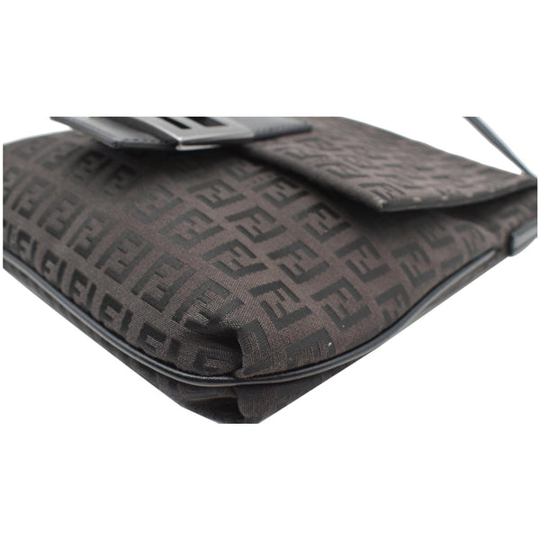 FENDI Vintage Zucca FF Canvas Crossbody Bag Brown