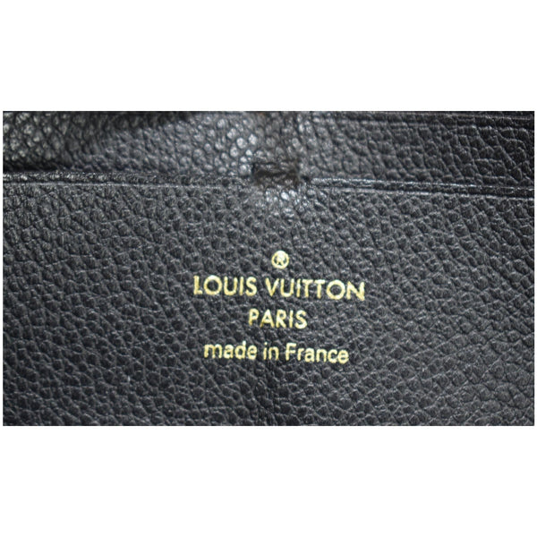 LOUIS VUITTON Clemence Empreinte Leather Wallet Black