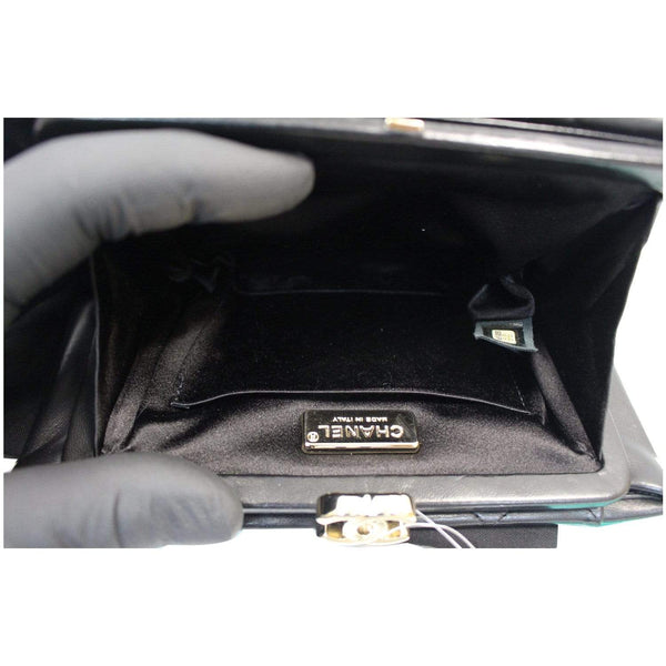 Chanel Timeless CC Lock Lambskin Leather Handbag