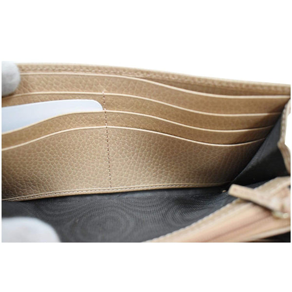 Gucci GG Interlocking Continental Leather Wallet - card slots