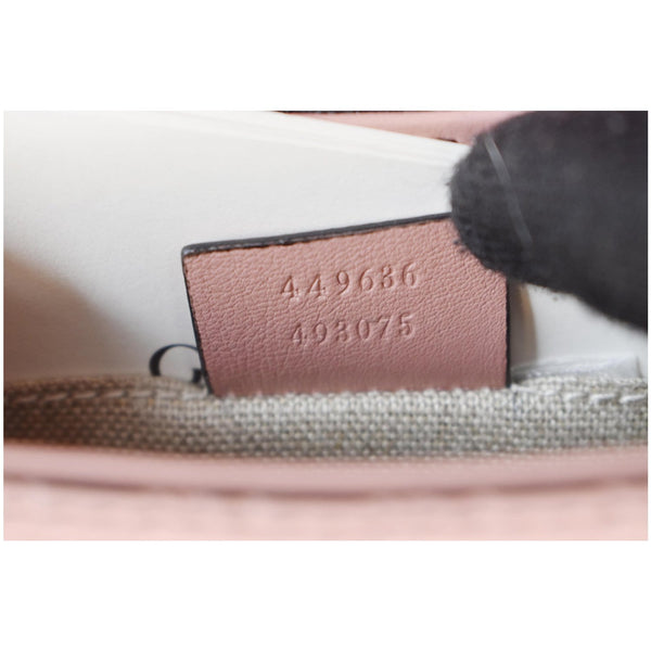 GUCCI Emily Mini Micro GG Guccissima Leather Shoulder Bag Pink 449636