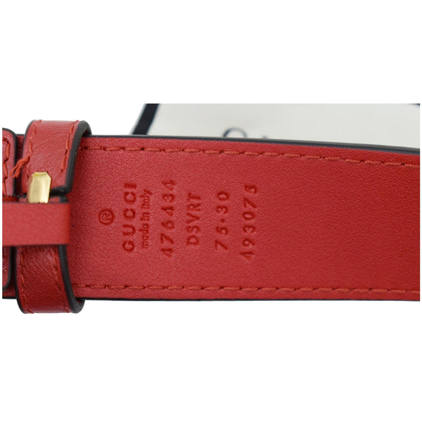 GUCCI GG Marmont Matelasse Leather Belt Bag Red 476434
