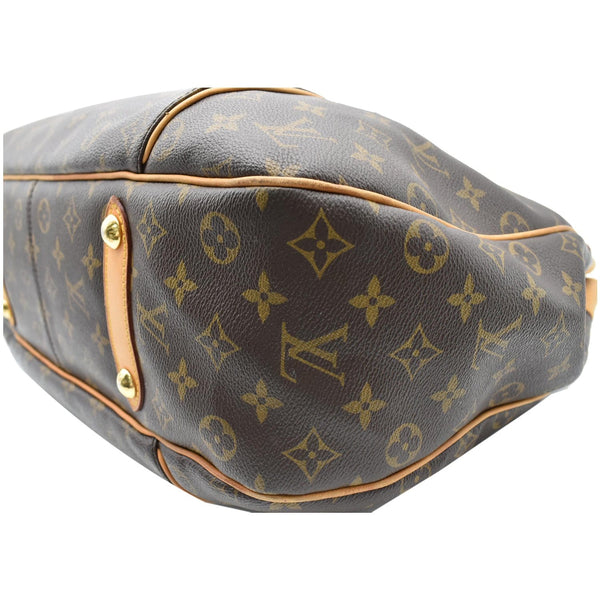 LOUIS VUITTON Galliera GM Monogram Canvas Shoulder Tote Bag Brown