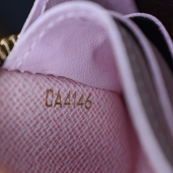 Louis Vuitton Clemence Monogram Canvas Zippy Wallet Brown