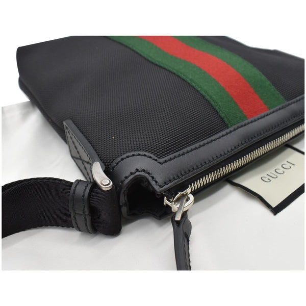 GUCCI Techno Canvas Web Messenger Bag Black 631195