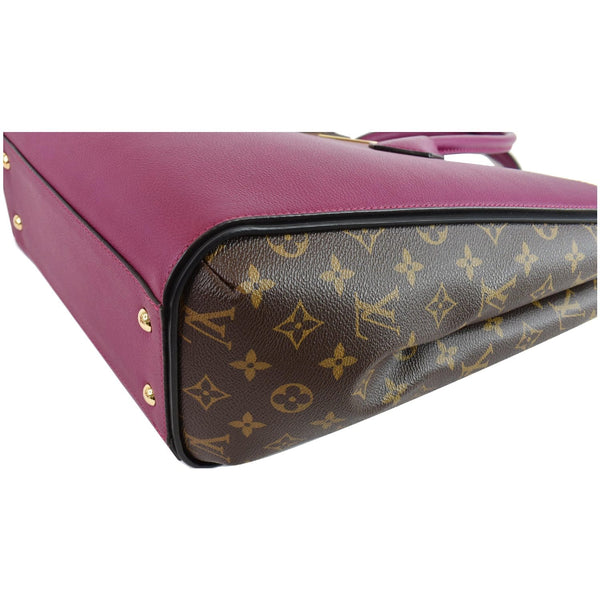 LOUIS VUITTON Kimono Monogram Calfskin Tote Bag Brown/Magenta