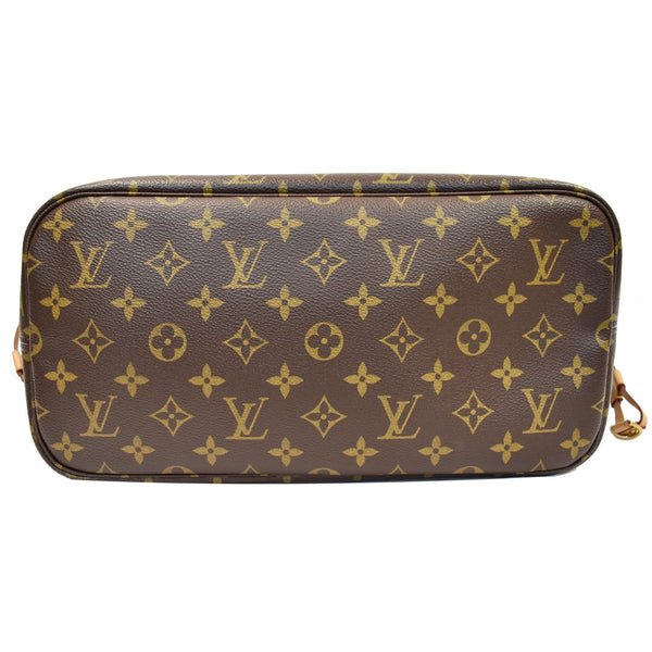 LOUIS VUITTON Neverfull MM V Grenade Monogram Canvas Shoulder Bag Brown