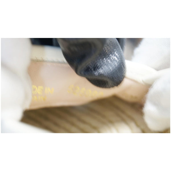 GUCCI Logo Sylvie Espadrilles Canvas Platform Off White 525989 US 8