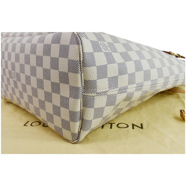 Louis Vuitton Neverfull MM Damier Azur Shoulder Bag for sale