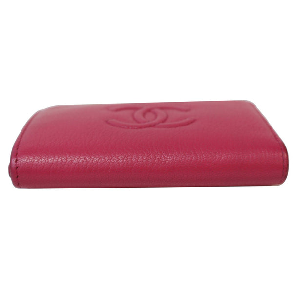 CHANEL CC Key Holder Caviar Leather Case Wallet Pink 22826381