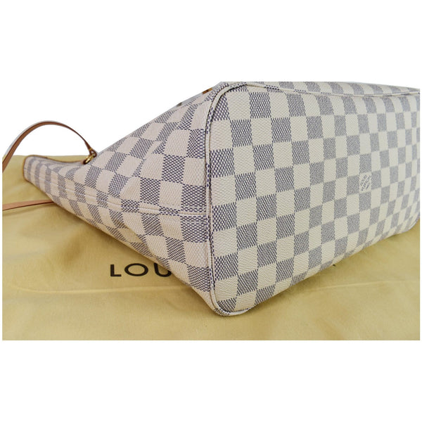Louis Vuitton Neverfull MM Damier Azur Tote Bag Women - white bag