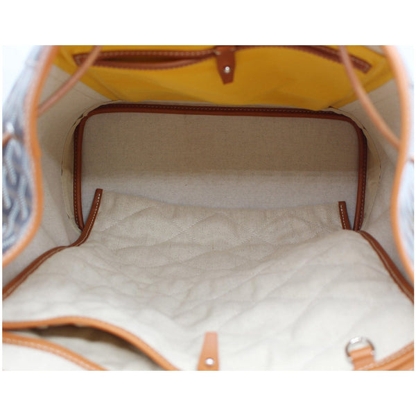 GOYARD Alpin MM Goyardine Canvas Leather Backpack Bag Tan