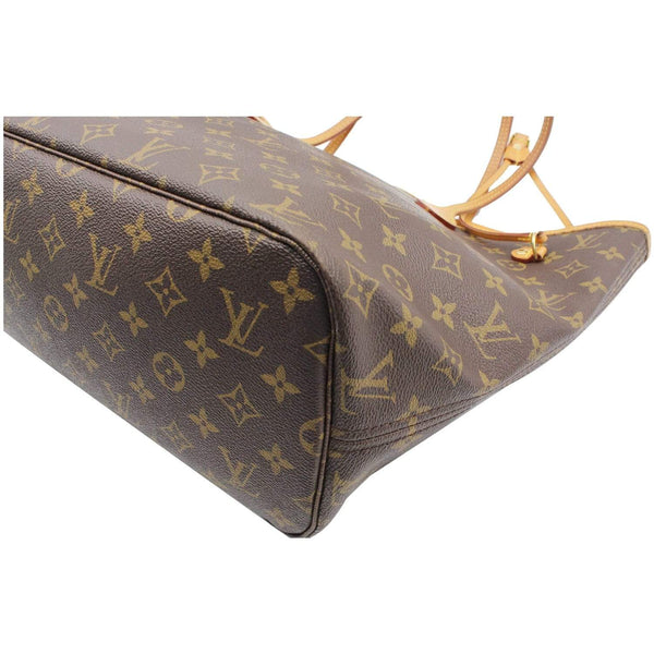 LOUIS VUITTON Neverfull MM Monogram Canvas Tote Bag Brown