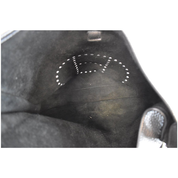 HERMES Evelyne TGM III Clemence Leather Crossbody Bag Black