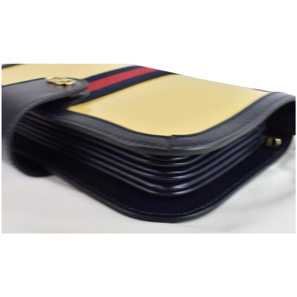 Gucci Imprime Web Ophidia Messenger Bag 547799 Yellow - round corner