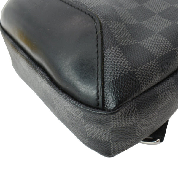 LOUIS VUITTON Avenue Sling Damier Graphite Crossbody Bag Black