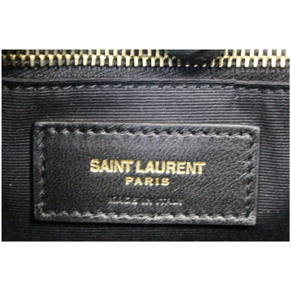 YVES SAINT LAURENT Jamie Giant Lambskin Leather Shoulder Bag Black