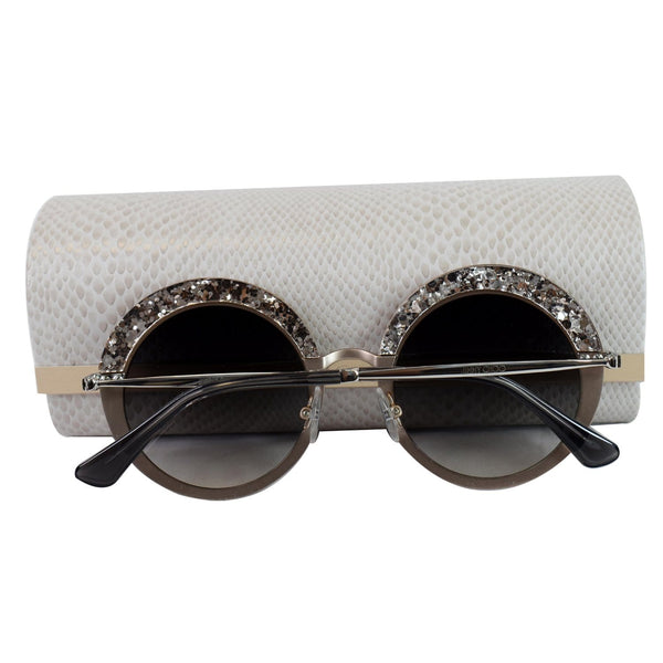 JIMMY CHOO Grey Gradient Round Sunglasses GOTHA/S 509C 50 - Final Sale