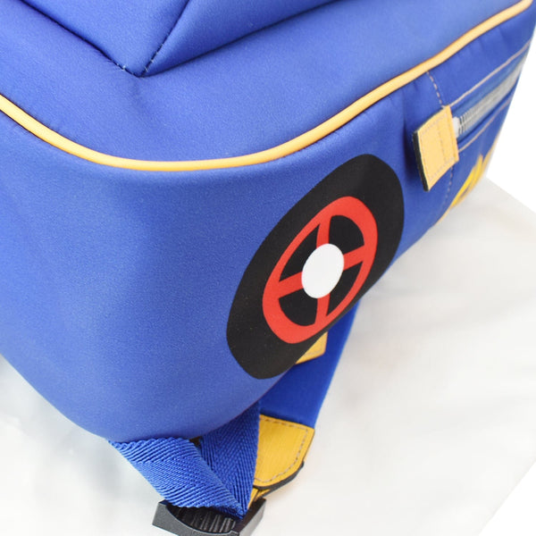 GUCCI Children's Car Nylon Canvas Backpack Bag Blue 580435 - Hot Deals