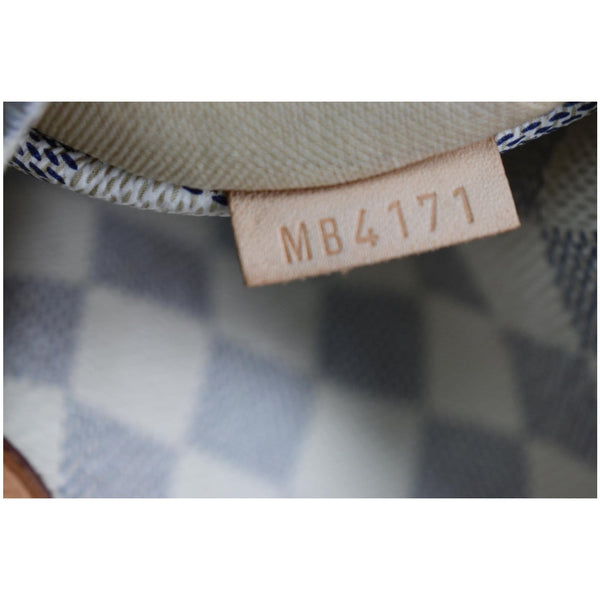 LOUIS VUITTON Totally MM Damier Azur Shoulder Bag White