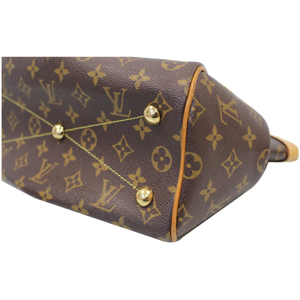 Louis Vuitton Tivoli PM Monogram Canvas Shoulder Bag Brown side view