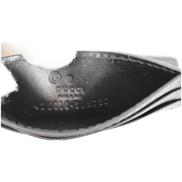 GUCCI Microguccissima Card Case Black 476010