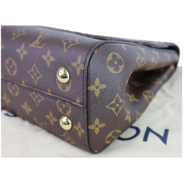 Louis Vuitton Cluny MM Monogram Canvas Satchel Bag brass buttons
