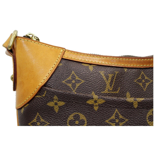 seams LV Odeon MM Monogram Canvas Satchel Bag