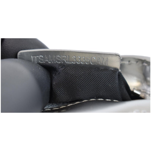 BURBERRY Trench Patent Leather Charm Coin Purse Bag Black/Silver - Final Sale