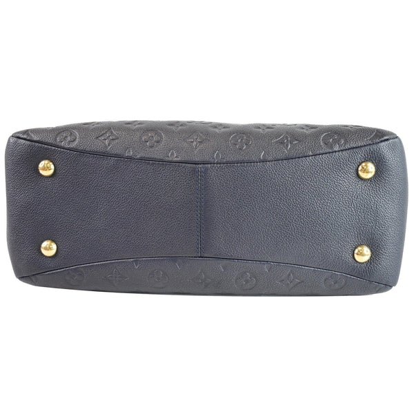 LOUIS VUITTON Ponthieu PM Empreinte Leather Shoulder Bag Blue