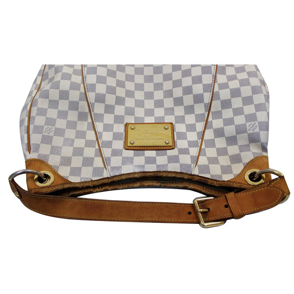 front side Lv Galliera PM Damier Azur Shoulder Tote