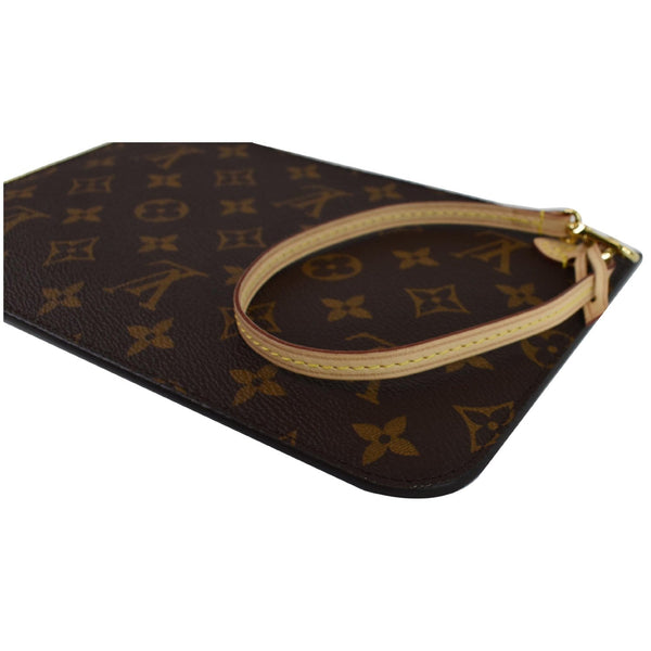 Louis Vuitton Pochette Wristlet Hand belt Brown