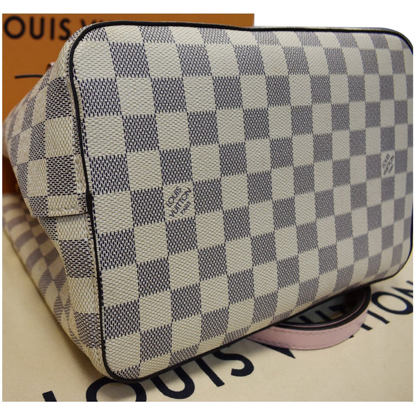 Louis Vuitton Neonoe MM Damier Azur Lv logo bottom