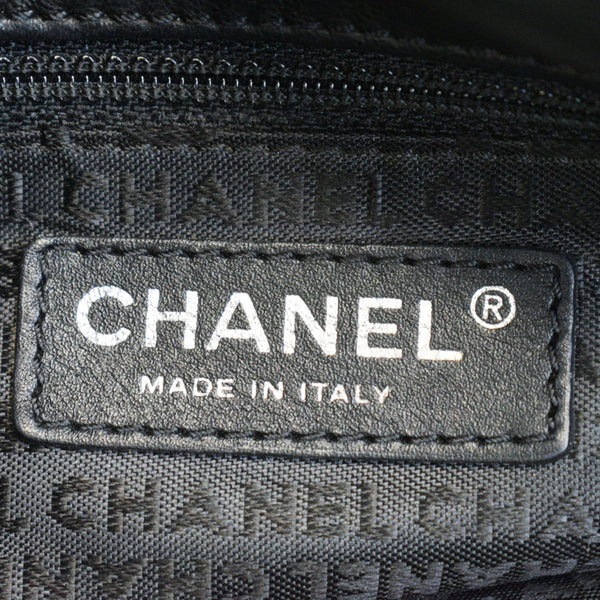 Chanel Double Foldover Twist Closure Smooth Lambskin Bag