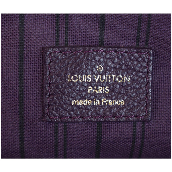 LOUIS VUITTON Lumineuse PM Monogram Empreinte Leather Shoulder Bag Plum