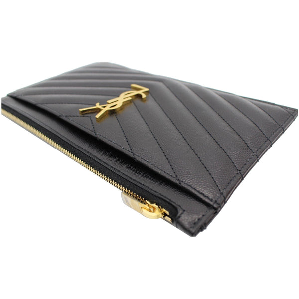 YVES SAINT LAURENT Bill Pouch Grain De Poudre Black