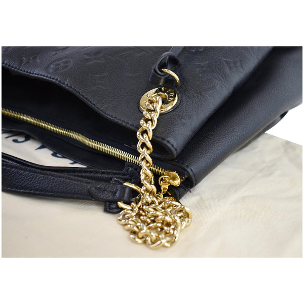 LOUIS VUITTON Surene MM Empreinte Leather Shoulder Bag Black