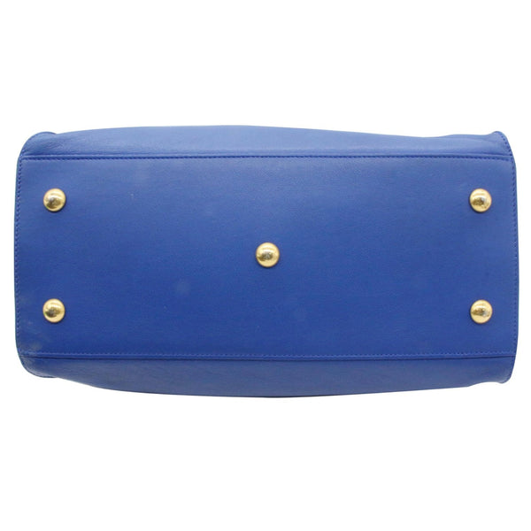 Yves Saint Laurent Cabas Y Small Calfskin Leather Tote Bag bottoms